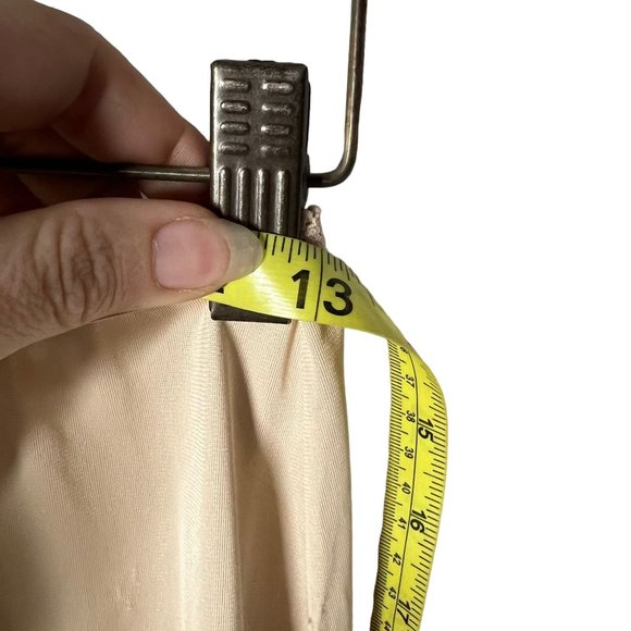 Vintage 50s Nude Full Length Skirt Medium - Picture 7 of 7